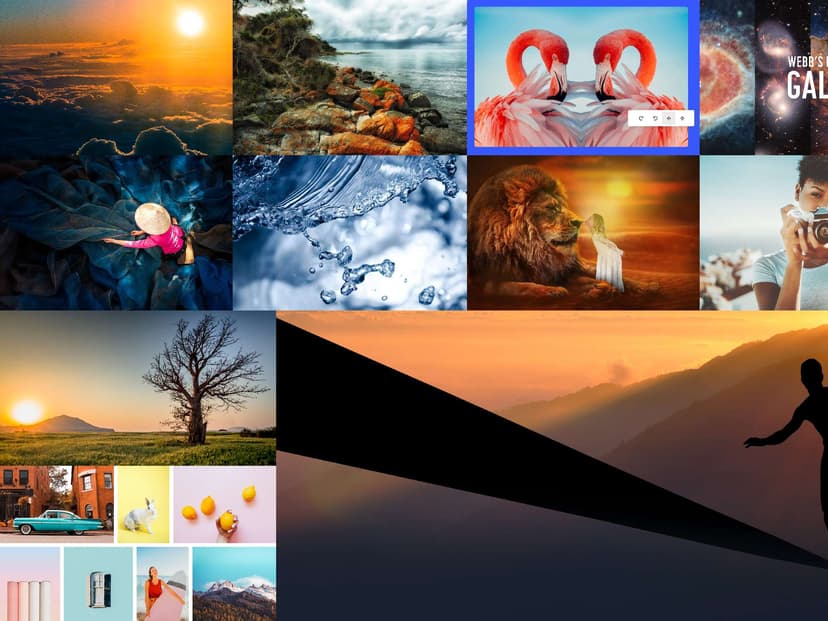 Create picture collages image